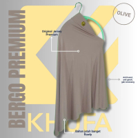 Jilbab Bergo Jersey warna OLIVE