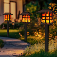 Solar Lights Outdoor6 Pack Solar Torch Lights Garden Decor with Flickering FlameWaterproof Solar Lig