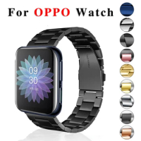 For OPPO 41mm Metal belt Strap For OPPO Watch Stainless Steel Watch Band For OPPO watch 46mm bracelet accessories wristband