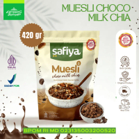 Muesli Choco Milk Safiya 420 Gram With Chiaseed Sereal Oatmeal Diet Premium