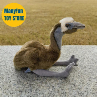 Emu Plush Toy Realistic Plushie Ostrich Peluche Lifelike Animals Simulation Stuffed Animal Doll Toys Gifts For Kids