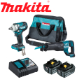 牧田 MAKITA DLX2405TX1 18V鋰電無刷套筒板手|手提鋸機雙機組