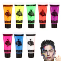 6 Color Glow in The Dark Face Paint Black Light Paint UV Neon Body