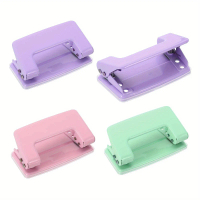 2-Hole Puncher Double Hole Punch Manual Puncher Portable Office Binding Supplies Journal Scrapbook H