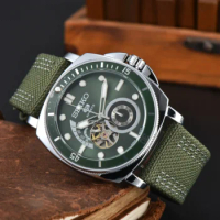SEIKO Hot AAA Mechanical Automatic Watches for Men Sport Design Multifunction Strap Male Clocks Daily Waterproof Men Watch