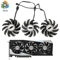 New T128010SU PLD08010S12HH RX 6500 XT 6600 XT Cooling Fan For Gigabyte RTX 3060 3060 Ti 3070 3070 Ti GAMING OC Video Card Fan