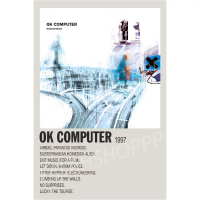 Poster Cover Album Ok Computer - Radiohead