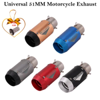 Universal Motorcycle Mini Exhaust Pipe Muffler Modified Escape DB Killer 51mm For Ninja 650 MT-03 GSXR600 CBR1000RR R7 MT07 Z900