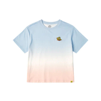 【GIORDANO 佐丹奴】女裝小小兵聯名漸層短袖上衣 minions系列(71 低調藍)
