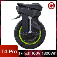 Begode T4 Pro Electric Unicycle 100.8V 2600W 1800Wh 17inch 21700 50E 50GB Battery Smart Suspension Max Speed 79km/h Monowheel