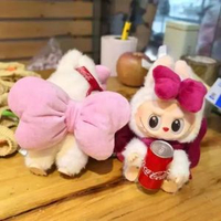 內地直送 - 一二三代衣服labubu 拉布布掛件坐坐派對娃衣可愛蝴蝶結配件小禮物