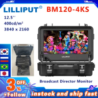 Lilliput BM120-4KS 12.5 Inch 4K Ultra HD HDMI-compatible 3G-SDI Portable Broadcast Monitor for Film&amp;Video Production with Case