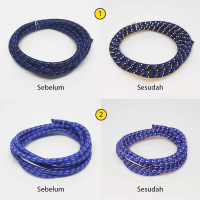 Lock laces tali sepatu elastis reflective tali sepatu karet reflective