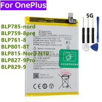 Original Replacement Battery BLP827 For OnePlus 9 9pro 8T 8pro nord n100 n10 BLP829 BLP759 BLP785 BLP761 BLP801 BLP813 BLP815