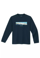 Montbell Montbell Wickron Long Sleeve Tee (White Mountain Range) 休閒運動長袖T卹