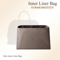 Nylon Purse Organizer Insert For Hermes Bolide Mini/25/27/31 1:1 Design Inner Liner Bag Makeup Storage Multi-funcational Bag