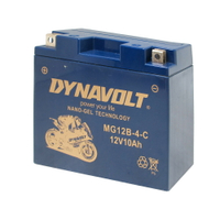 【DYNAVOLT 藍騎士】MG12B-4-C - 12V 10Ah - 機車奈米膠體電池/電瓶/二輪重機電池 - 與YUASA湯淺YT12B-BS同規格，與GS統力GT12B-4同規格