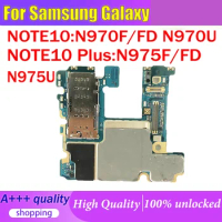 Unlock US/EU Version Logic Board For Samsung Galaxy Note 10 Plus N975F N975FD N975U NOTE 10 N970U N970F N970FD 256GB Motherboard