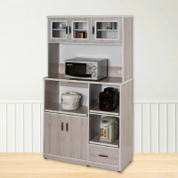【Miduo 米朵塑鋼家具】3.6尺五門一抽三拉盤塑鋼電器櫃 塑鋼櫥櫃（上下座）