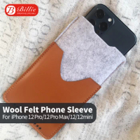 For iPhone 12 Case,For Apple iphone 12 Pro Max 6.7 Ultra-thin Handmade Wool Felt phone Sleeve Cover For iphone 12Pro Accessories