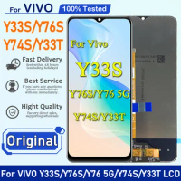 Original Display For VIVO Y33s Y76s Y76 5g LCD Display Touch Screen Digitizer For VIVO Y74s LCD For VIVO Y33t Y21t LCD