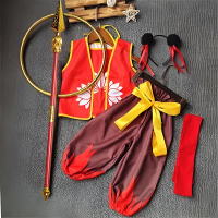 童哪吒衣服同款男女童表演cos萬圣節魔童服裝降世六一套裝動漫179-YJ 快速出貨