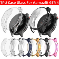 Soft Silicone Case Glass For Amazfit GTR 4 Smart Watch Screen Protector Bumper Shell for Huami Amazfit GTR 4 GTR4 Cover Cases