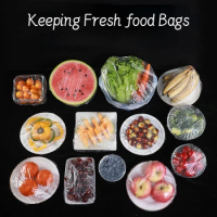 50/1PCS Fresh Keeping Film for Food, Fruit and Vegetable Storage Bag, Stretch Wrap, Bowl and Dish Cover