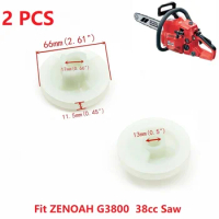 2pcs Chainsaw Starter Pulley Fit For Zenoah G3800 Type &amp; More Chinese 3800 38cc Chainsaw Start Rope Reel Wheel Drum Replace
