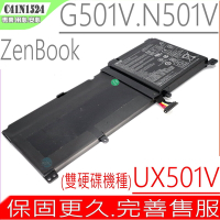ASUS C41N1524 電池 適用 華碩 UX501VW N501L N501VW-2B 雙硬碟機種 UX501VW-0052A UX501VW-0062 G501VW UX501VW-0082A
