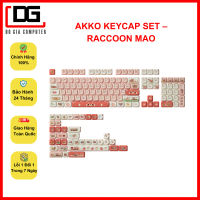 AKKO Keycap set – Raccoon MAO (PBT Dye-subbed / MAO profile / 142 nút) - Nút Bàn Phím