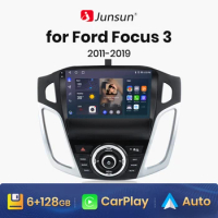 Junsun V1 AI Voice Wireless CarPlay Android Auto Radio For Ford Focus 3 Mk 3 2011 - 2019 4G Car Multimedia GPS 2din autoradio