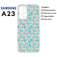 Casing Kartun Samsung A23 Softcase Clear Case Motif Sapi Cow Lucu 12