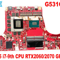 G531GW Mainboard for ASUS S5D S7D G731GW G531GV G731GV G531GU G731GU G531GD laptop motherboard with i5 i7-9th CPU RTX2060/2070