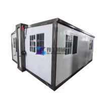 Factory Customized Prefab 20ft 40ft Expandable Folding Container House 2 Bedroom Bed Prefab Foldable Container After