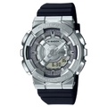 Casio 卡西歐 G-SHOCK 金屬雙顯電子錶 GM-S110-1A 銀色
