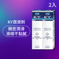 【Durex 杜蕾斯】K-Y潤滑劑2入(共200g 潤滑劑推薦/潤滑劑使用/潤滑液/潤滑油/ky/水性潤滑劑)