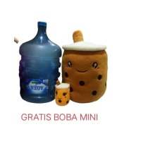 Boneka boba jumbo gratis boba mini ukuran tinggi 45cm sebesar galon Dolls