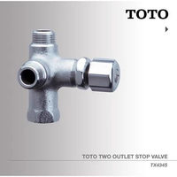 TOTO TX434S T-Joint Stop Valve Keran Plus Kran