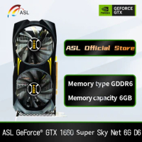 ASL NVIDIA GeForce GTX 1660 Super 6GB GDDR6 192Bit PCI Express 3.0 8 Pin Gaming Video Card Graphics Card For Desktop PC Computer