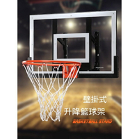 壁掛式籃球架 籃球投籃框 室內戶外家用籃板 升降籃筐 免打孔可扣籃板子