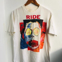 Vintage OG RIDE Band 'Going Blank Again' Shoegaze Art Design T-Shirt