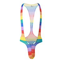 ผู้ชายเหมาะสมกับมวยปล้ำเสื้อกล้ามบอดี้สูท Jockstrap เปลือย L Eotard ชุดชั้นในเกย์เซ็กซี่บอดี้สูทเร้า