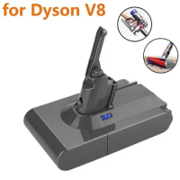 For Dyson V8 28000mAh 21.6V Battery Absolute /Animal Li-ion Vacuum Cleaner Rechargeable Battery High Capacity 18650 Battery