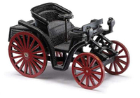 Mini 現貨Busch 59916 HO規1893 Benz-Patent Motorwagen奔馳專利電機車 紅黑色