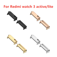 2PCS Watch Strap Connector Adapters Replacement Metal Connector Link Attachment For Redmi watch 3 active/lite Bracelet Accessory