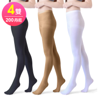 【Dione 狄歐妮】200丹超彈性 3D韻律配搭褲襪(4雙)