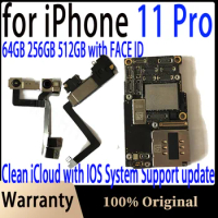 NO ID Account For iPhone 11 Pro Motherboard Original Unlocked With Face ID Free iCloud Logic board Tested Good For iPhone 11 Pro