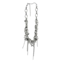 Star Tassel Choker Y2k Jewelry Star Chain Necklace Alloy Pentagram Chain Chokers