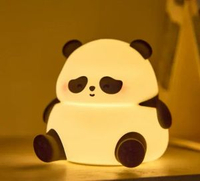 躺平翻身鴨小夜燈趣味創意矽膠LED夜燈usb充電款手提電話支架兒童禮物